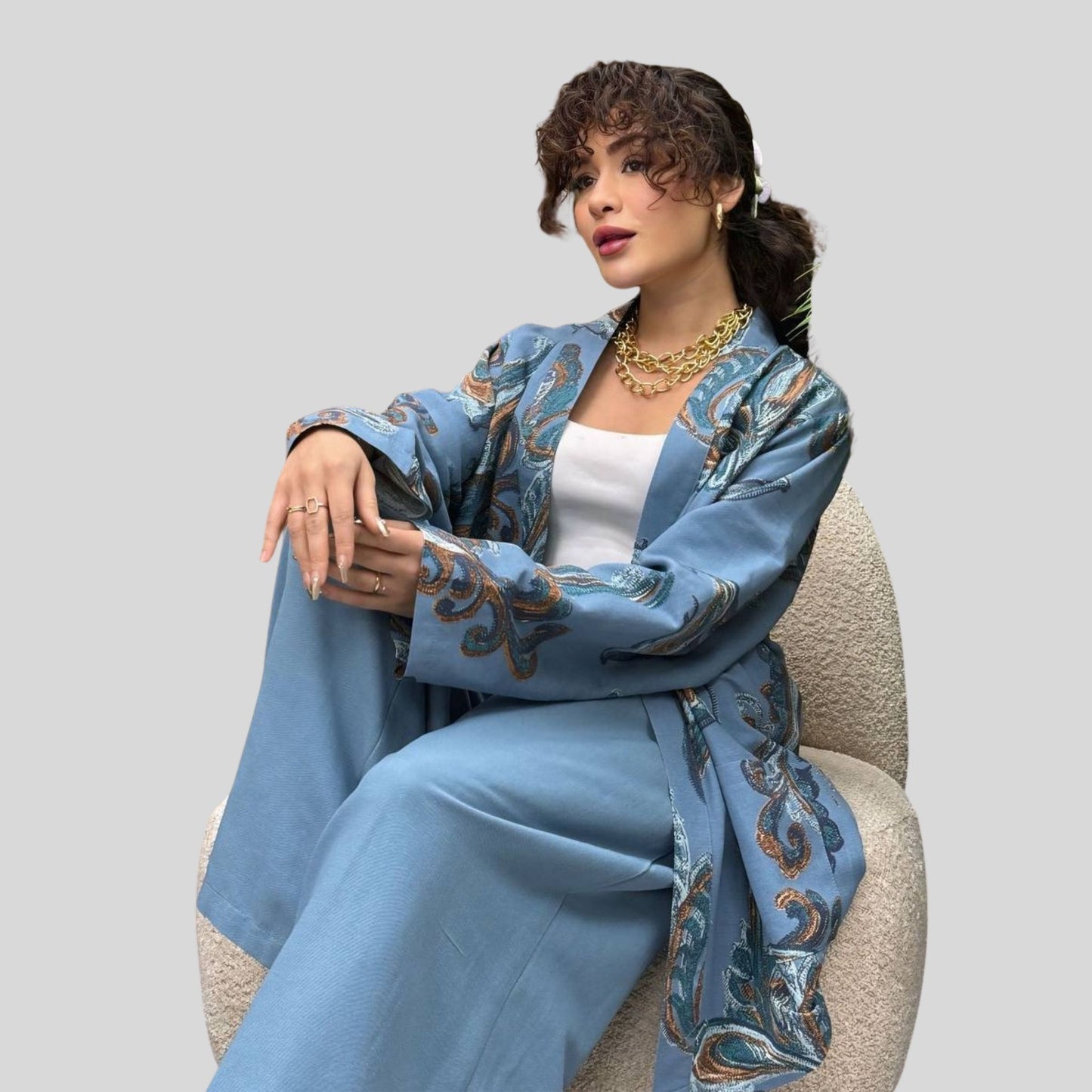 Linnen co-ord set dames – Rituwell