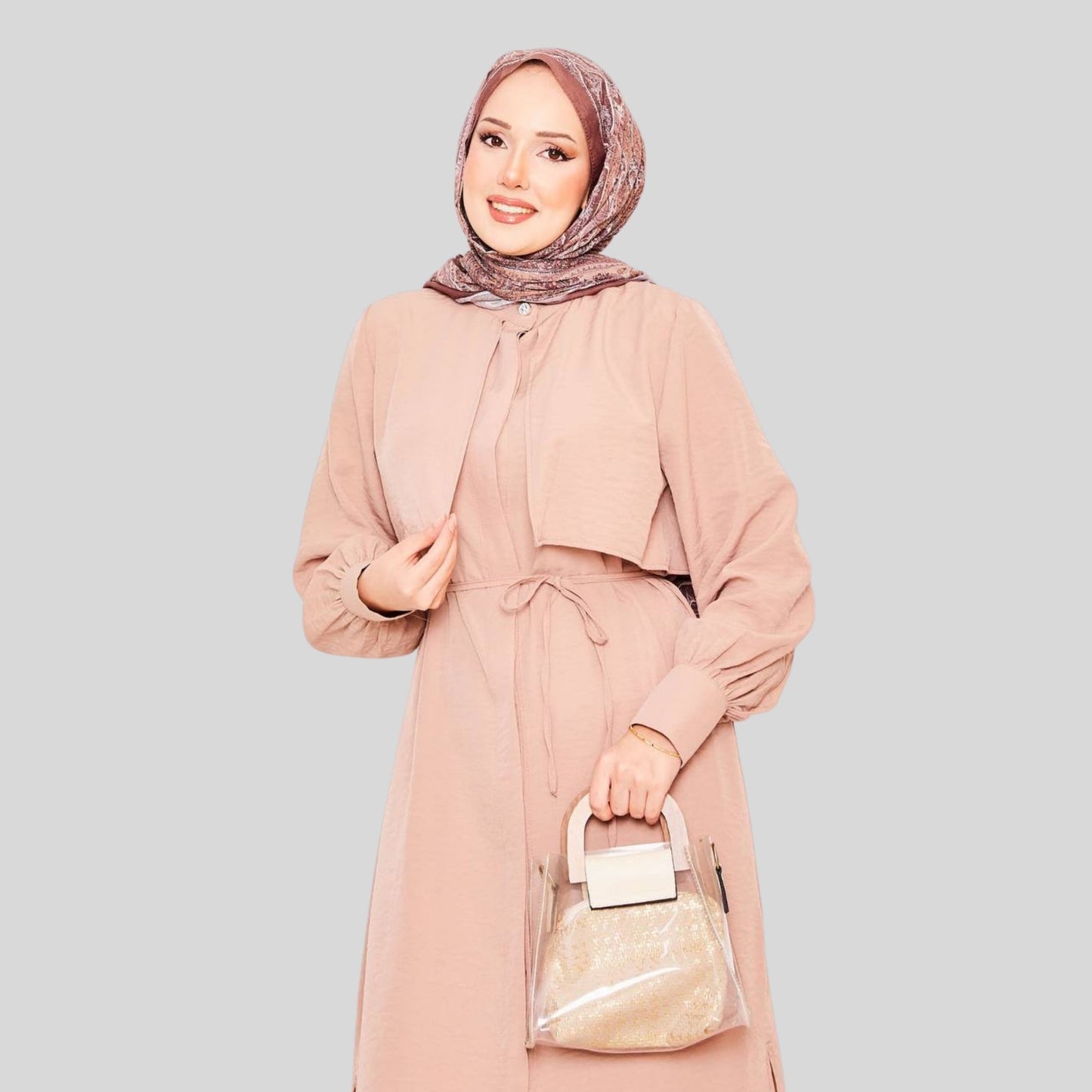 Nude Lichtroze Co-ord Set Dames – Modest & Comfortabel | Rituwell